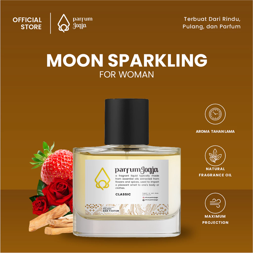 Parfum Jogja Malioboro - MOON SPARKLING - Classic - EDP - Aroma Buah & Floral - Parfum Jogja