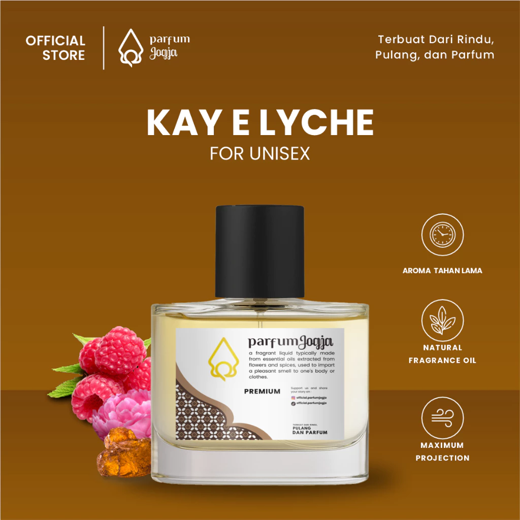 Parfum Jogja Malioboro - KAY E LYCHE - Premium - EDP - Aroma Buah & Segar - Parfum Jogja
