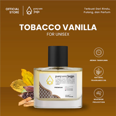 Parfum Jogja Malioboro - TOBACO VANILA - Premium - EDP - Aroma Vanilla & Fruity - Parfum Jogja