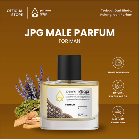 Parfum Jogja Malioboro - JPG MALE PARFUM- Premium - EDP - Aroma Vanilla & Woody - Parfum Jogja