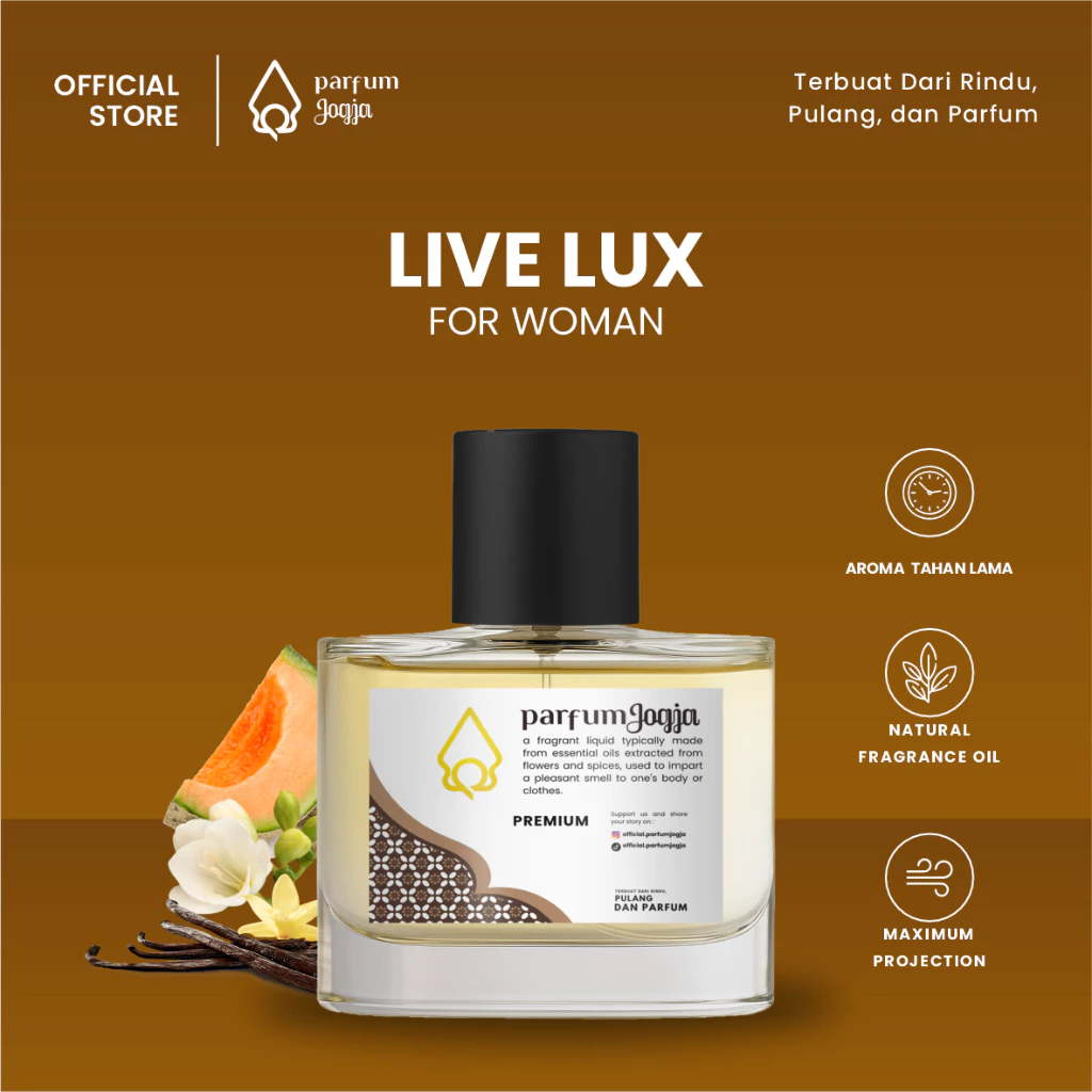 Parfum Jogja Malioboro - LIVE LUXY - Premium - EDP - Aroma Tahan Lama - Parfum Jogja