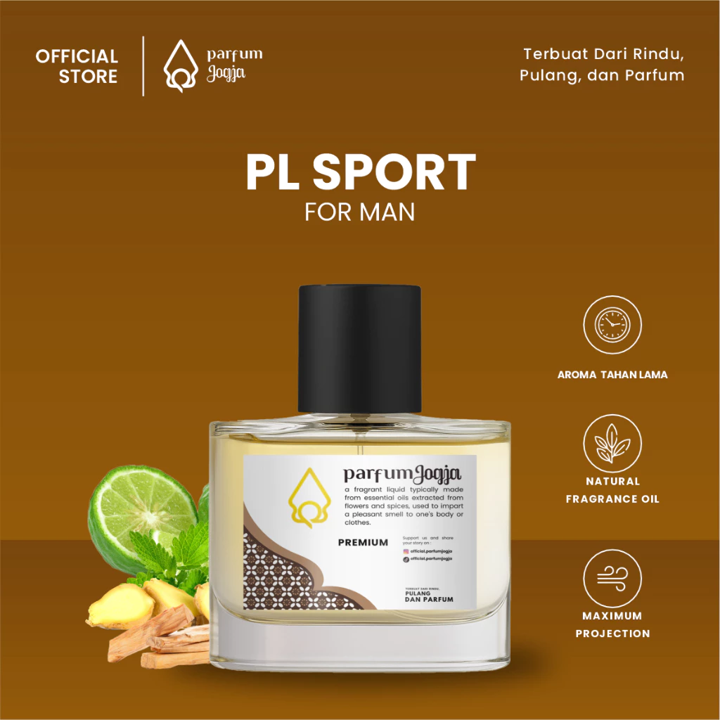 Parfum Jogja Malioboro - PL SPORT - Premium - Aroma Segar & Citrus - Parfum Jogja