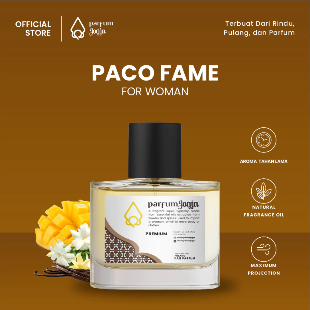 Parfum Jogja Malioboro - PACO FAME - Premium - EDP - Aroma Trendy & Chic - Parfum Jogja