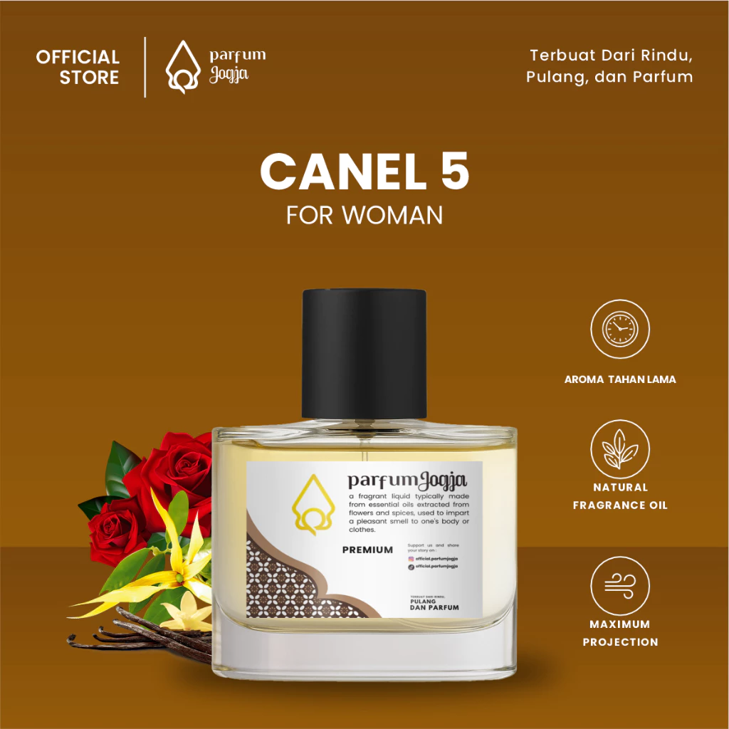 Parfum Jogja Malioboro - CANEL 5 - Premium - EDP - Aroma Laut & Segar - Parfum Jogja