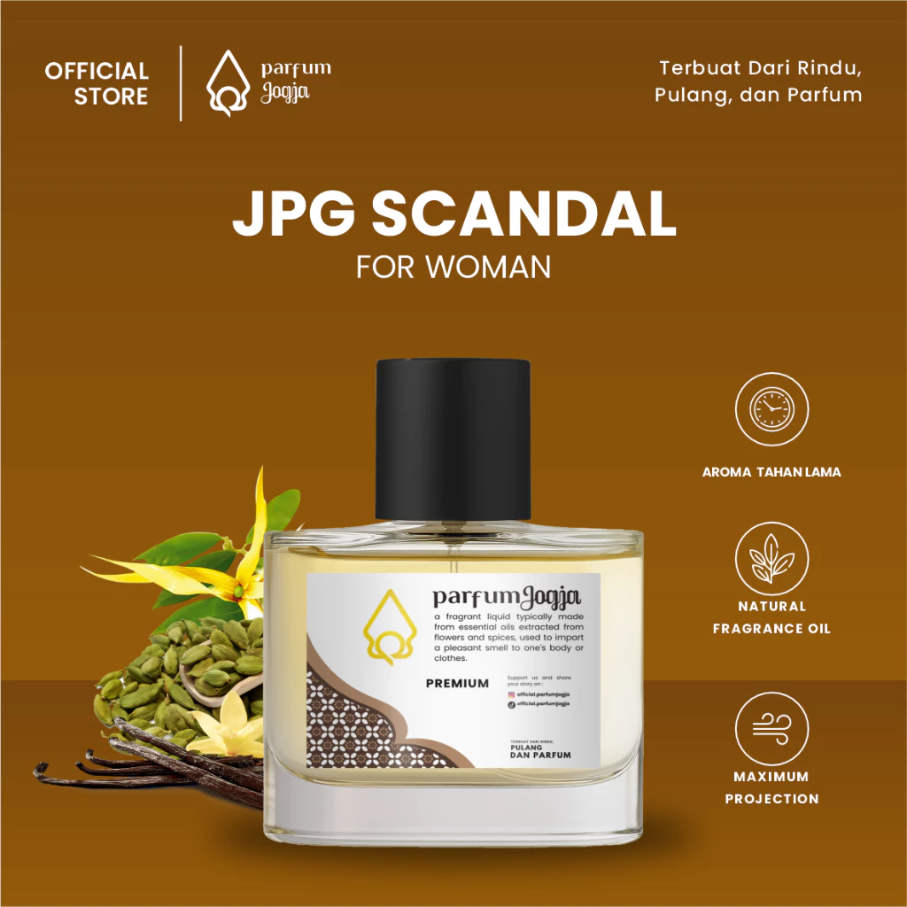 Parfum Jogja Malioboro - JPG SCANDAL - Premium - EDP - Aroma Bold & Sensual penil - Parfum Jogja