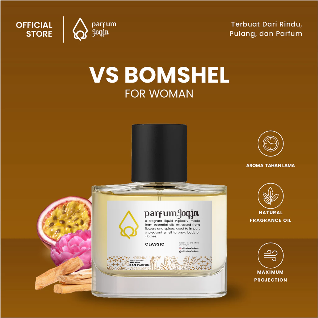 Parfum Jogja Malioboro - VS BOMSHEL - Classic - EDP - Aroma Fresh & Maskulin - Parfum Jogja